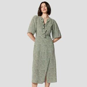 Equipment Penelope Dress in Misty Jade Multi Size 4